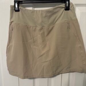 Beige Skort with Pockets